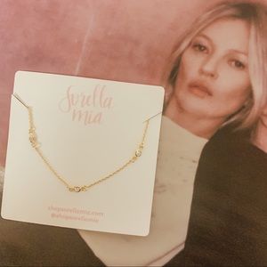 Dainty Gold Crystal Necklace